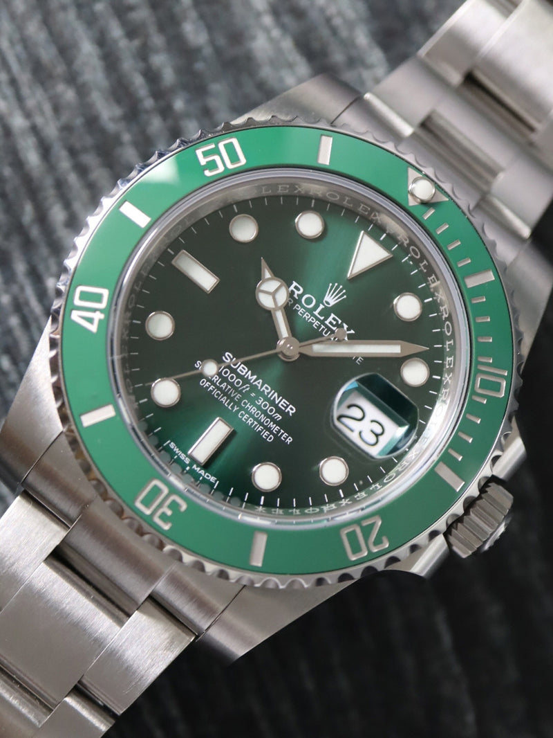 41112: Rolex Submariner "Hulk", Ref. 116610LV, Full Set 2019