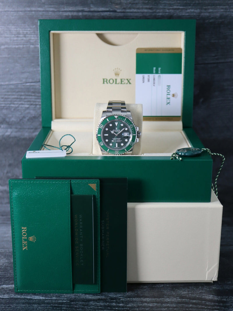 41112: Rolex Submariner "Hulk", Ref. 116610LV, Full Set 2019