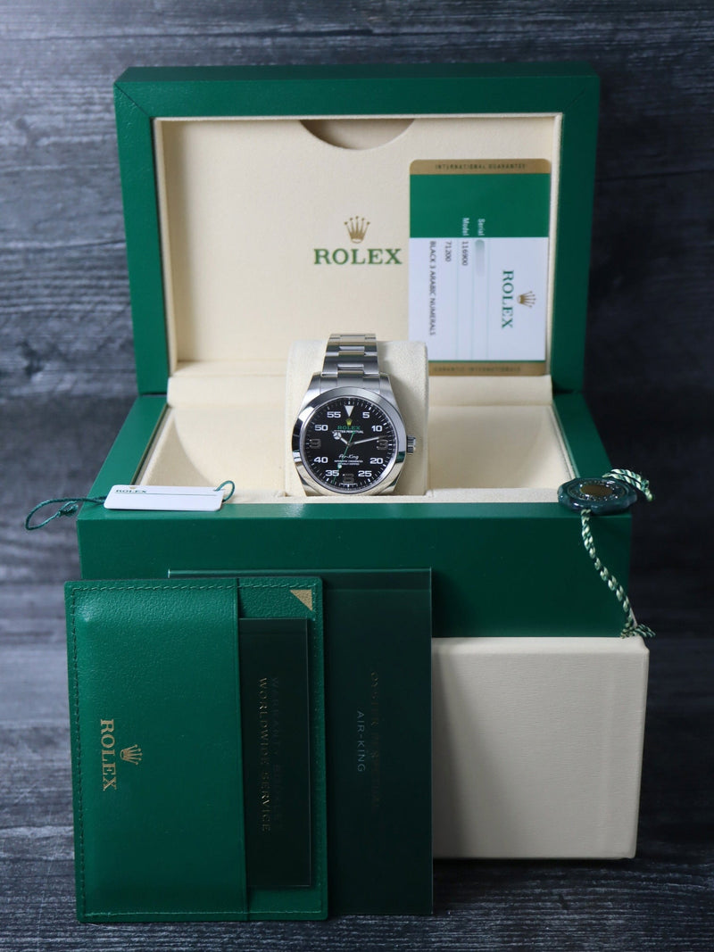 41124: Rolex Air-King 40mm, Ref. 116900, Full Set 2019