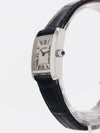 41127: Cartier 18k White Gold Ladies Tank Francaise, Quartz