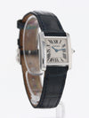 41127: Cartier 18k White Gold Ladies Tank Francaise, Quartz