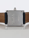 41127: Cartier 18k White Gold Ladies Tank Francaise, Quartz