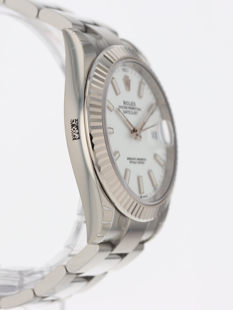 41148: Rolex Datejust 41, Ref. 126334, Box and 2022 Card, NEW OLD STOCK/UNWORN