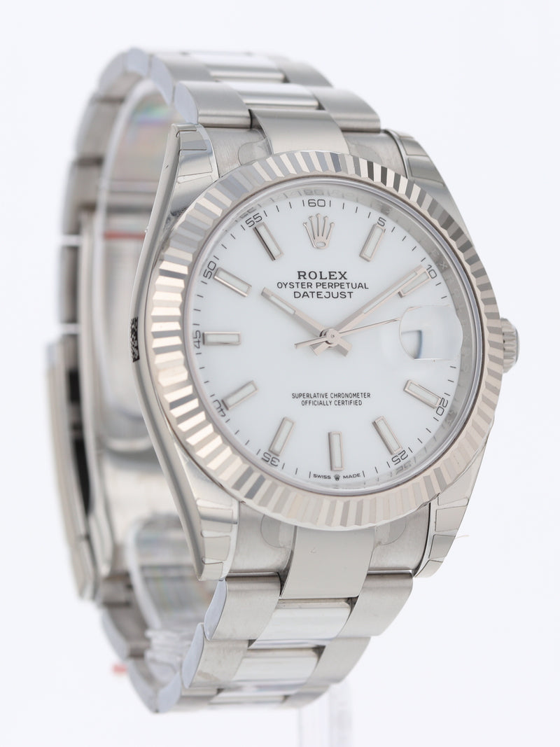 41148: Rolex Datejust 41, Ref. 126334, Box and 2022 Card, NEW OLD STOCK/UNWORN