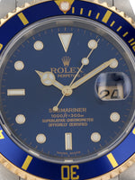 41154: Rolex Submariner 40, Ref. 16613, Box and Papers Circa 2004, Rolex Service Card