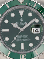41157: Rolex Submariner "Hulk", Ref. 116610LV, Full Set 2016, NEW OLD STOCK