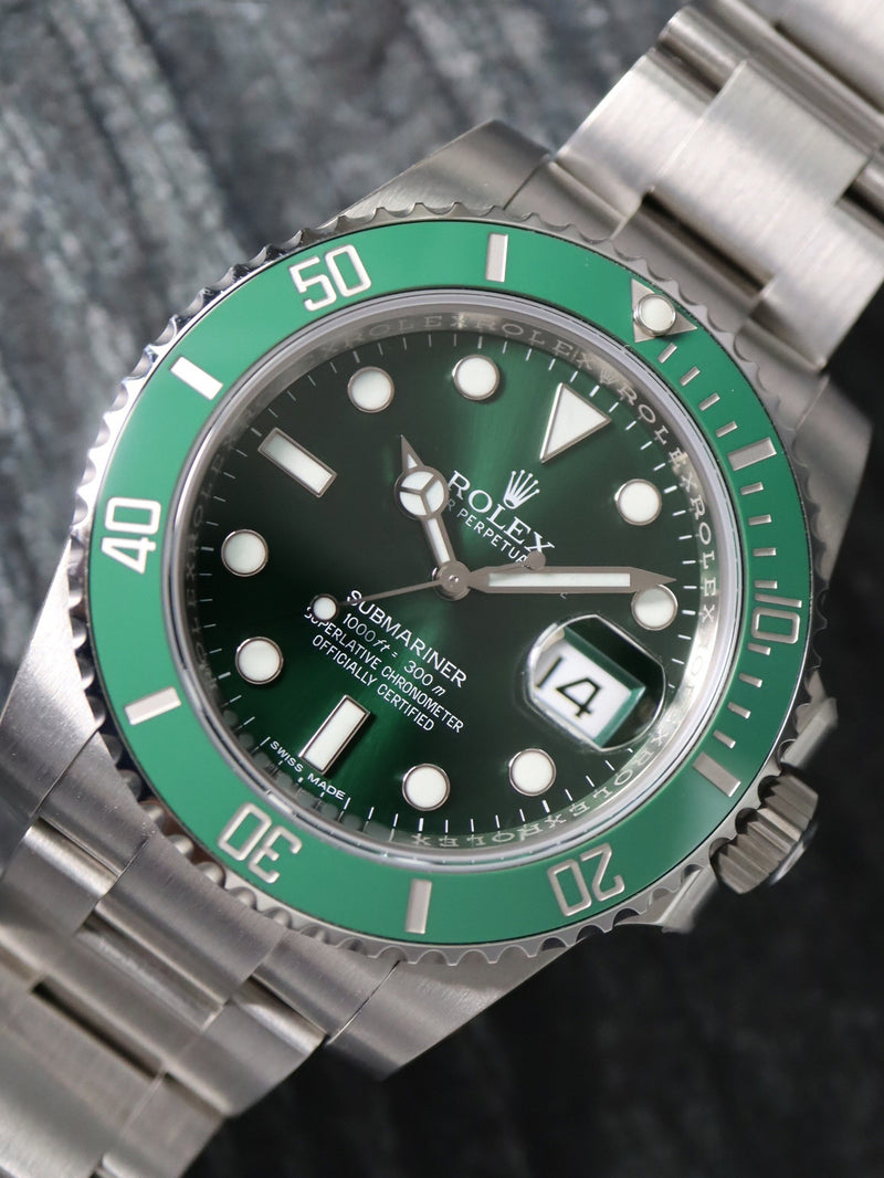41157: Rolex Submariner "Hulk", Ref. 116610LV, Full Set 2016, NEW OLD STOCK