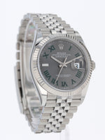 41162: Rolex Datejust 36, Ref. 126234, "Wimbledon" Dial, Full Set 2025 UNWORN