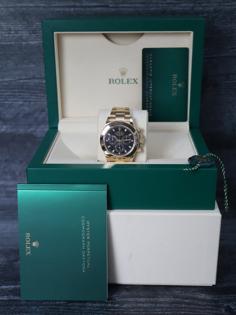 41166: Rolex 18k Yellow Gold Daytona Ref. 116508, Box and Card 2022