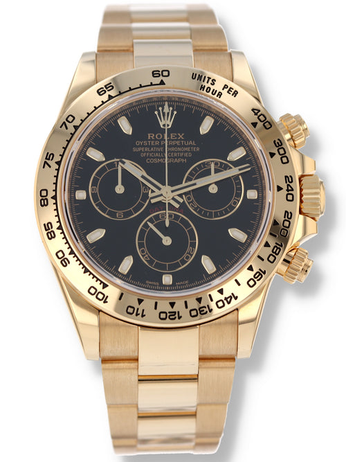 41166: Rolex 18k Yellow Gold Daytona Ref. 116508, Box and Card 2022