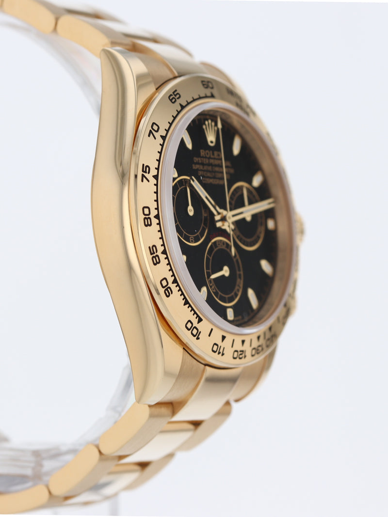 41166: Rolex 18k Yellow Gold Daytona Ref. 116508, Box and Card 2022