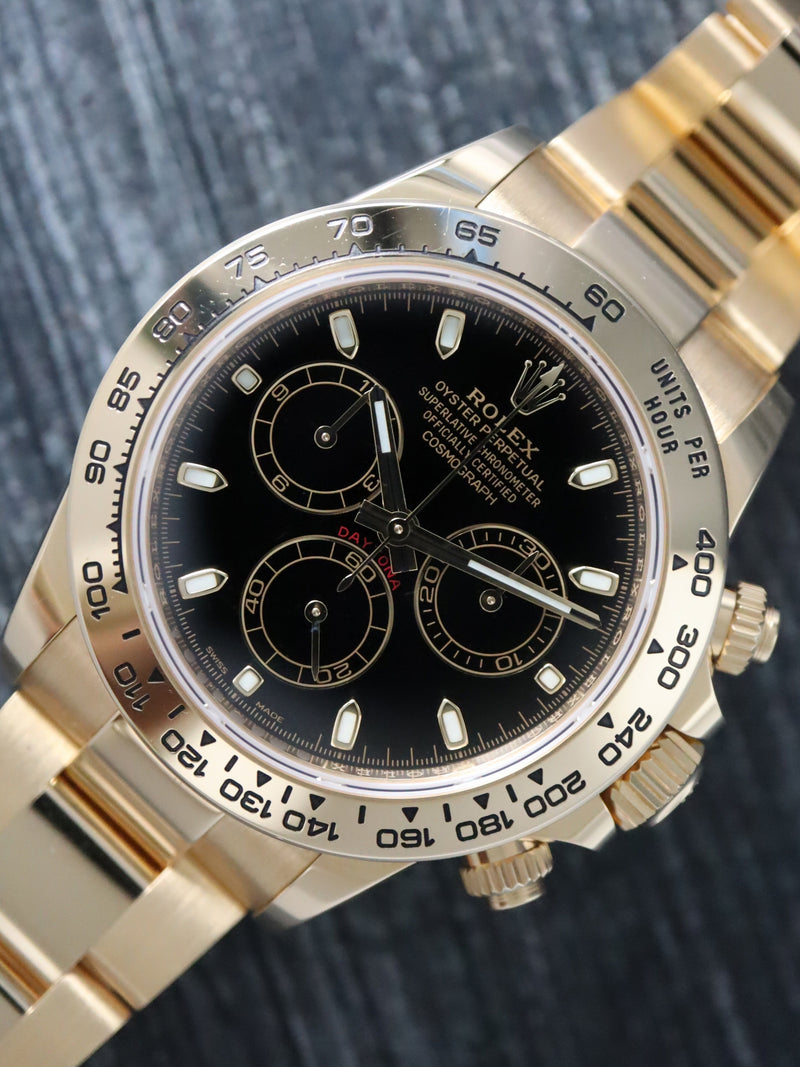 41166: Rolex 18k Yellow Gold Daytona Ref. 116508, Box and Card 2022