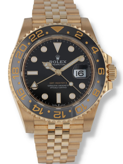 41214: Rolex 18k Yellow Gold GMT-Master II, Ref. 126718GRNR, Box and Card 2024
