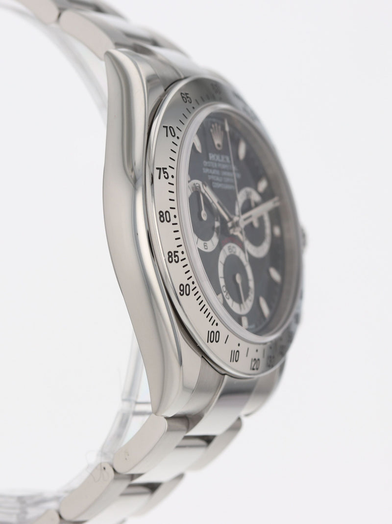 41136: Rolex Daytona, Ref. 116520, Circa 2010. Rolex Box and 2021 Service Card