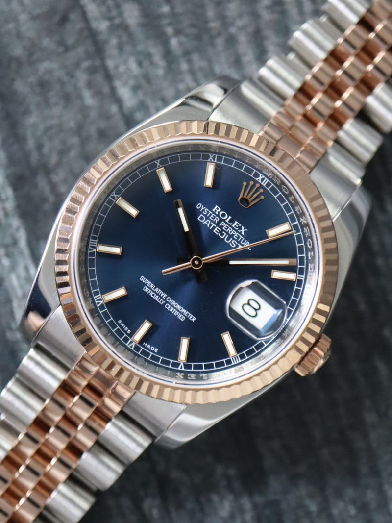 41225: Rolex Datejust 36, Ref. 116231, Rolex Box and 2011 Card, 2025 Service Card