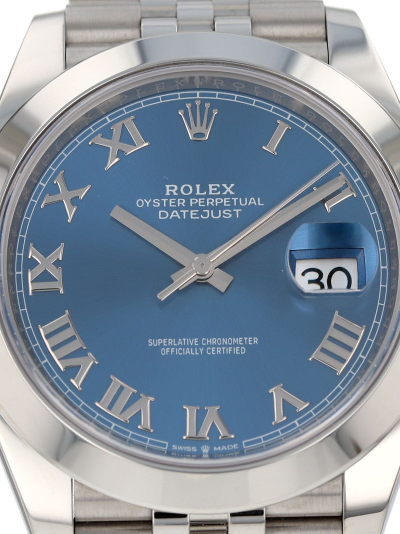 M41057: Rolex Datejust 41, Ref. 126300, Box and 2021 Card