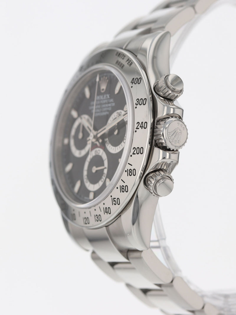 41136: Rolex Daytona, Ref. 116520, Circa 2010. Rolex Box and 2021 Service Card