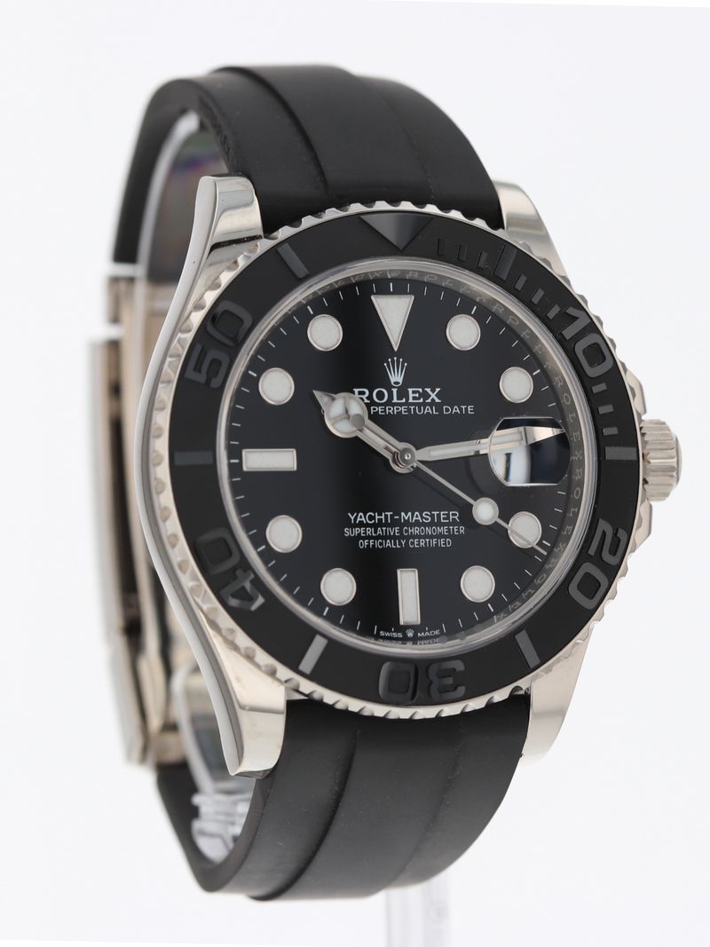 40872: Rolex 18k White Gold Yacht-Master 42, Ref. 226659, 2023 Full Set