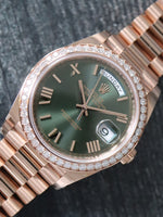 M41220: Rolex 18k Rose Gold Day-Date 40, Ref. 228345RBR, 2022 Full Set