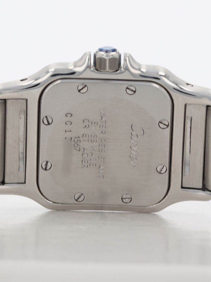 40908: Cartier Ladies Small Santos Galbee, Quartz, Ref. W20012C4, Cartier Papers
