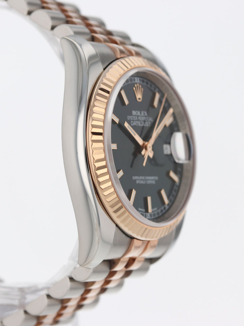 41225: Rolex Datejust 36, Ref. 116231, Rolex Box and 2011 Card, 2025 Service Card