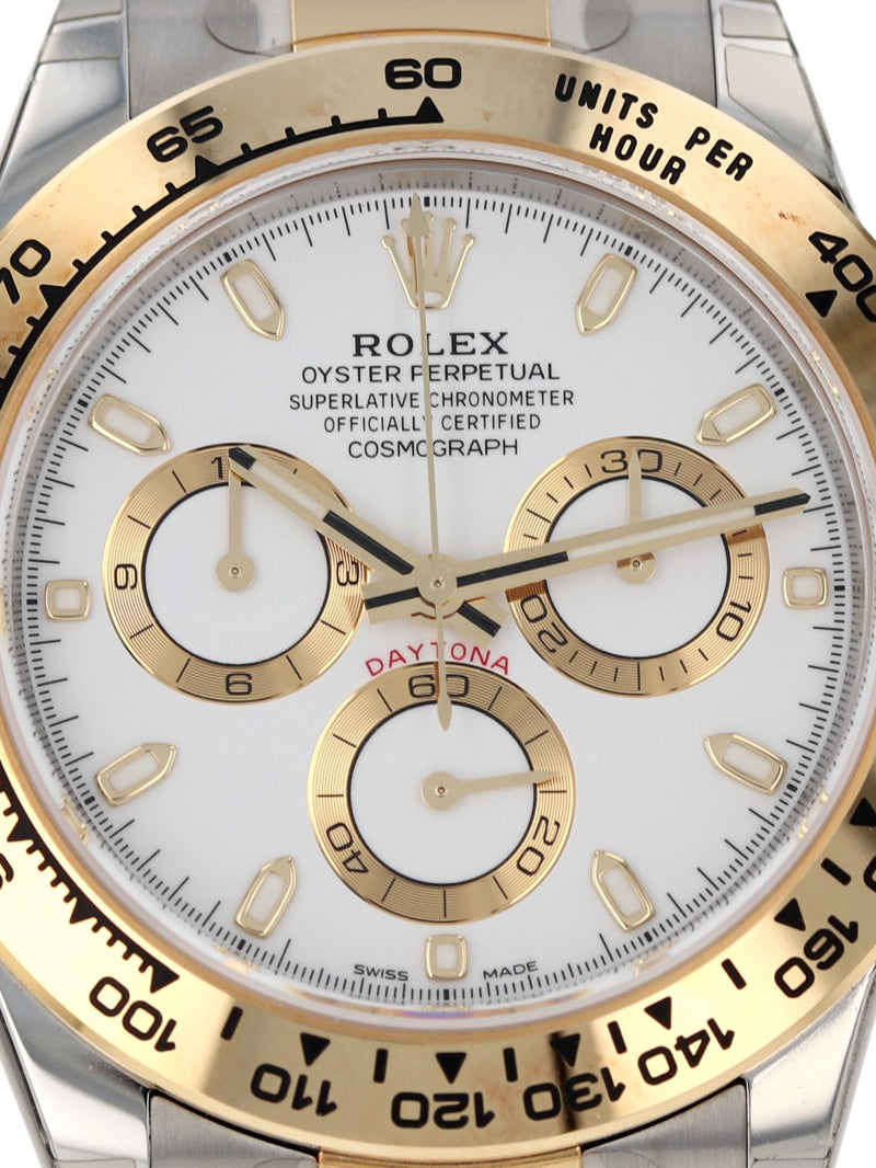41152: Rolex Stainless Steel and 18k Yellow Gold Daytona, Ref. 116503, 2022 Full Set, NEW OLD STOCK