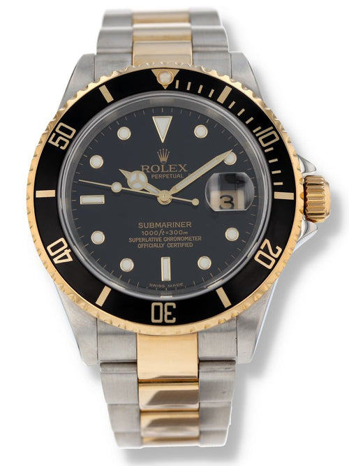 41038: Rolex Submariner, Ref. 16613, Circa 2004. Rolex Service Card 2020