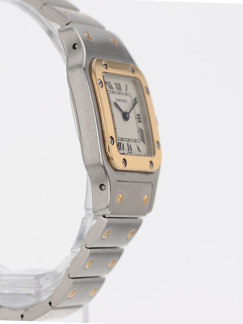 40908: Cartier Ladies Small Santos Galbee, Quartz, Ref. W20012C4, Cartier Papers