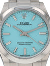 41180: Rolex Ladies Oyster Perpetual 31, Ref. 277200, Turquoise Dial, 2022 Full Set