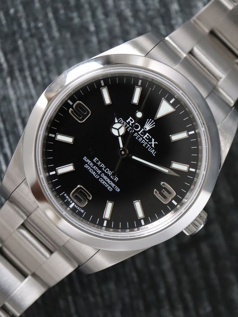 41109: Rolex Stainless Steel Explorer 39, Ref. 214270, 2012 Full Set