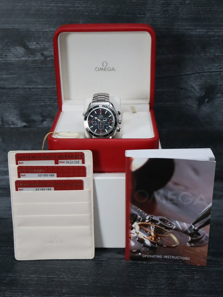 40896: Omega Seamaster Planet Ocean 600M, Ref. 2210.51.00, Box and 2007 Card