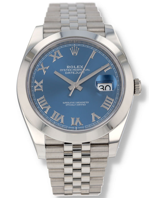 M41057: Rolex Datejust 41, Ref. 126300, Box and 2021 Card