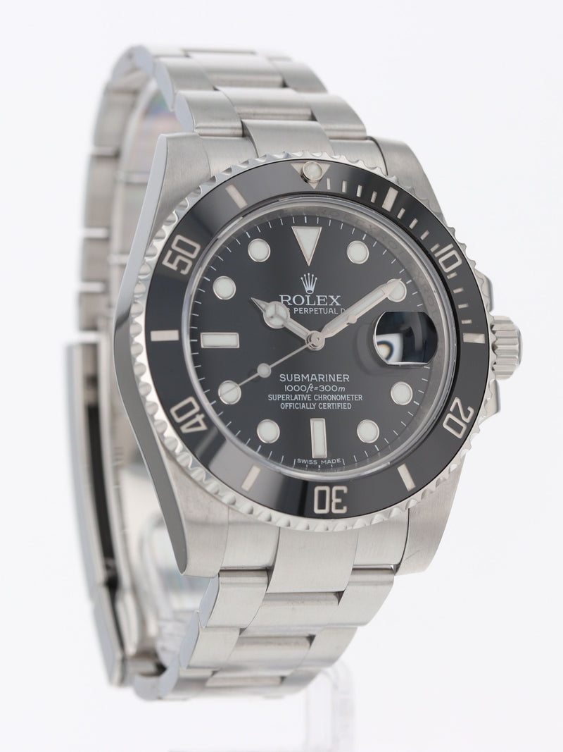 J41173: Rolex Submariner 40, Ref. 116610LN, Full Set 2015