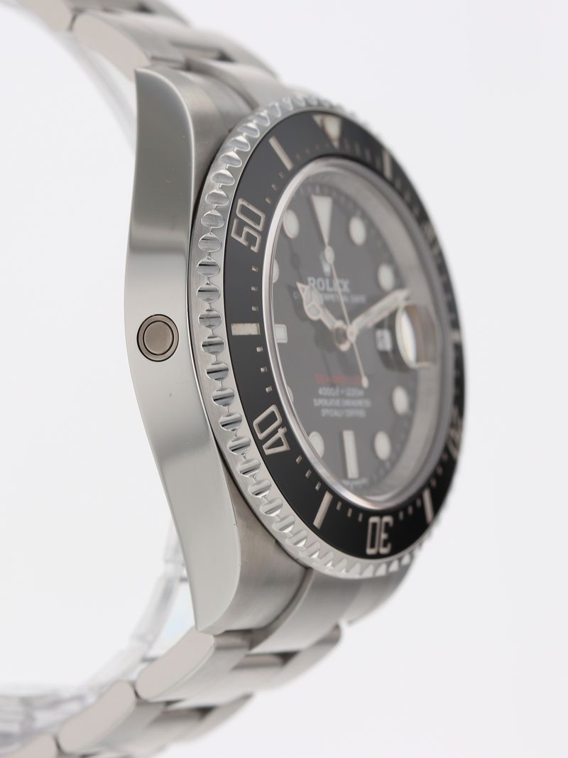 (RESERVED) 41065: Rolex Red Anniversary Sea-Dweller, 126600, 2017 Full Set