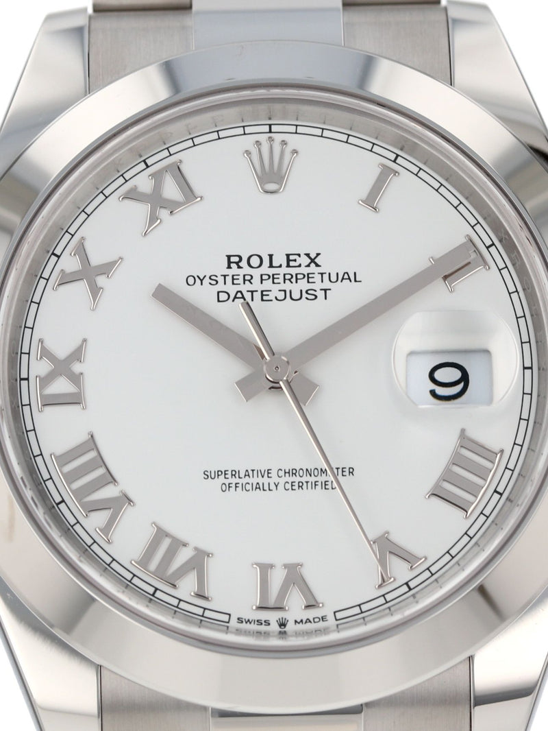 41217: Rolex Datejust 41, Ref. 126300, 2025 Full Set, UNWORN