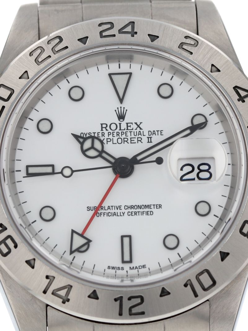 40162: Rolex Explorer II "Polar", Ref. 16570, Box & Papers, Factory Sevice Card 2019