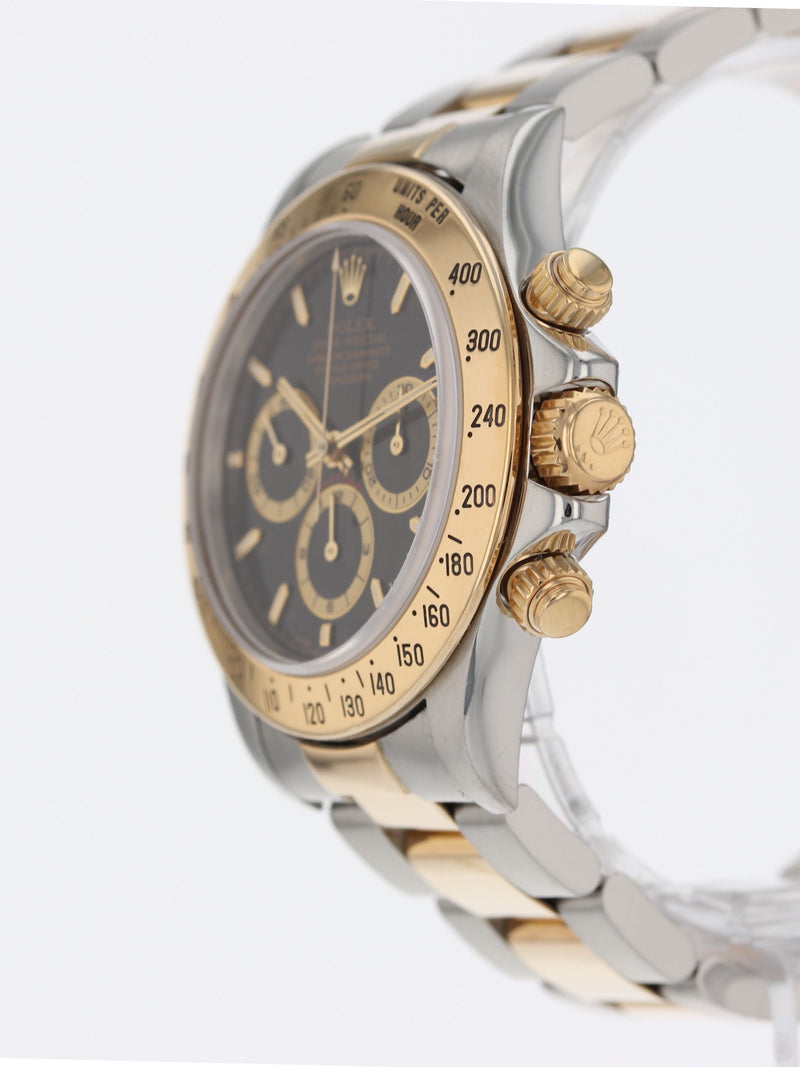 (RESERVED) 40916: Rolex Zenith Daytona, Ref. 16523, Circa 1995. Rolex Box