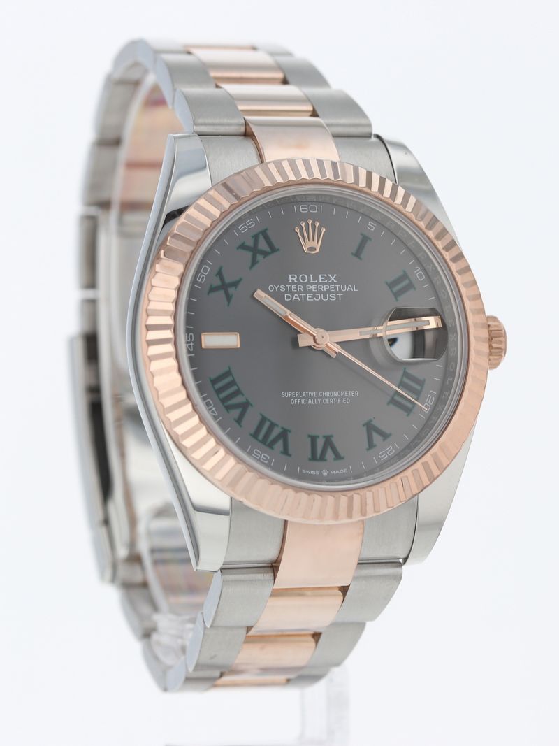 41088: Rolex Datejust 41 "Wimbledon", Ref. 126331, Rolex Box & Booklets