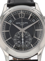 J38738: Patek Philippe Platinum Flyback Chronograph Annual Calendar, Ref. 5905P, 2016 Full Set