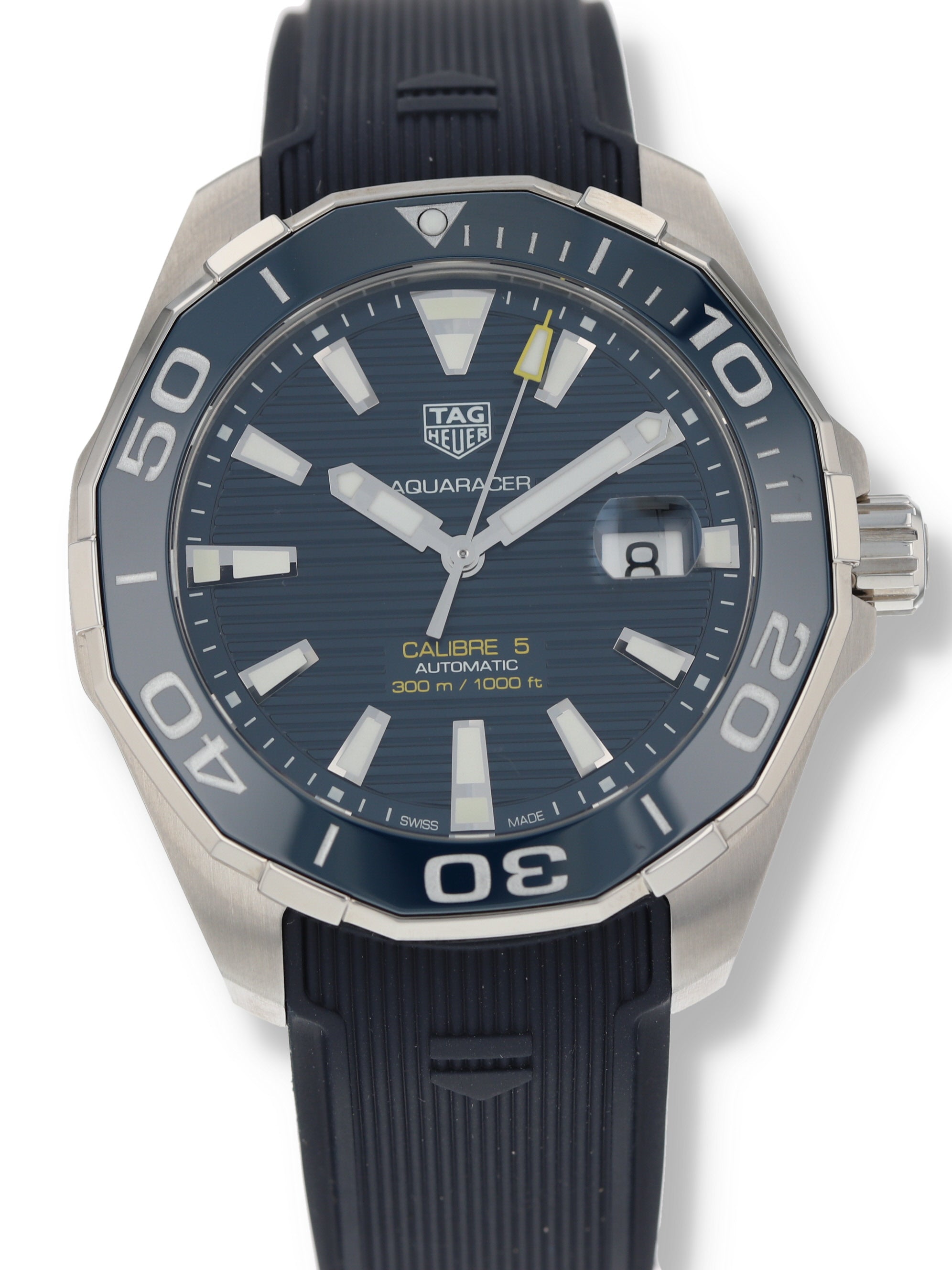 J39256: Tag Heuer Aquaracer Calibre 5, Ref. WAY201B.FT6150, Box 