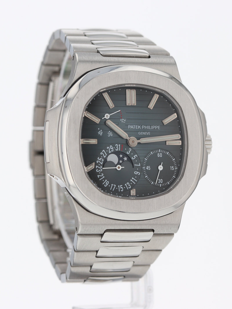 J39427: Patek Philippe Stainless Steel Nautilus Moonphase, Ref. 5712/1A, Box and 2012 Papers