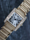 J39924: Cartier 18k Yellow Gold Ladies Tank Francaise, Quartz, Ref. WJTA0039, Box and Card