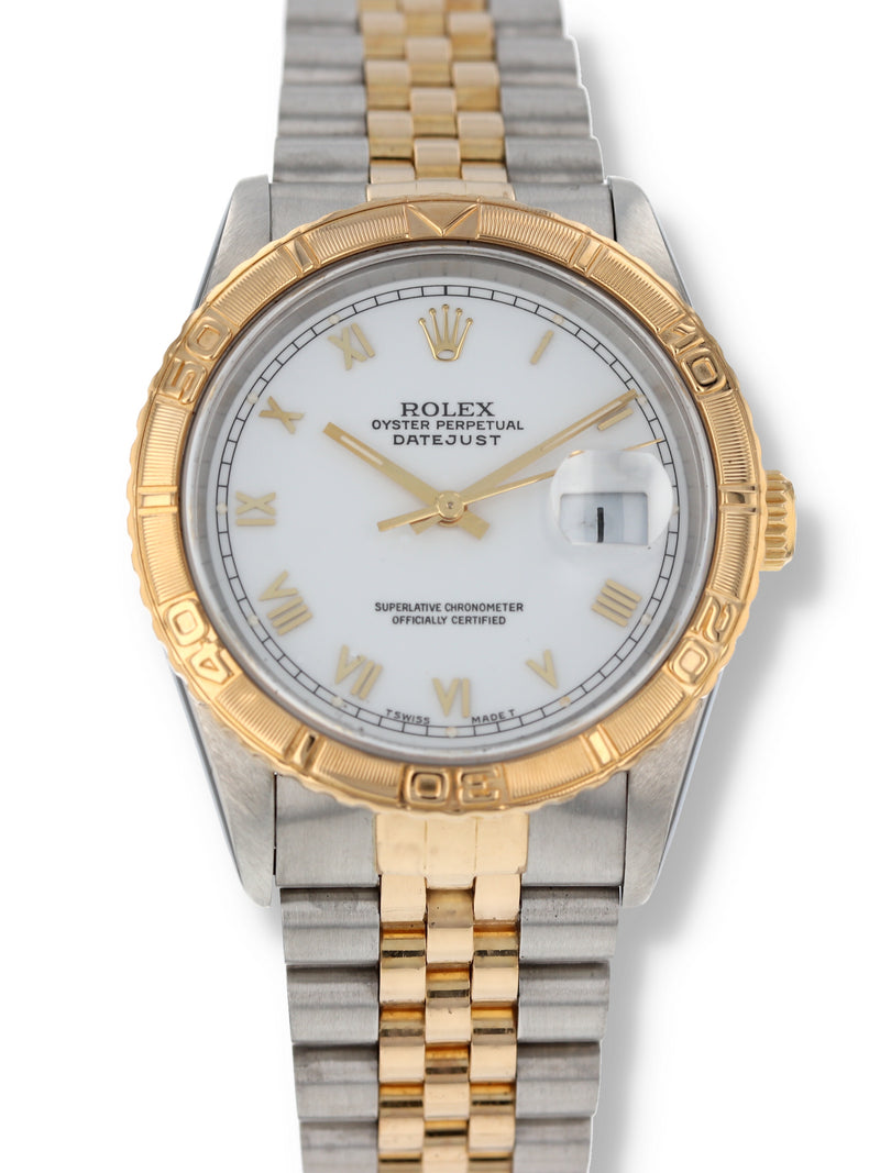 J40228: Rolex Datejust Turn-O-Graph, Ref. 16263, Box and Papers Circa 1992