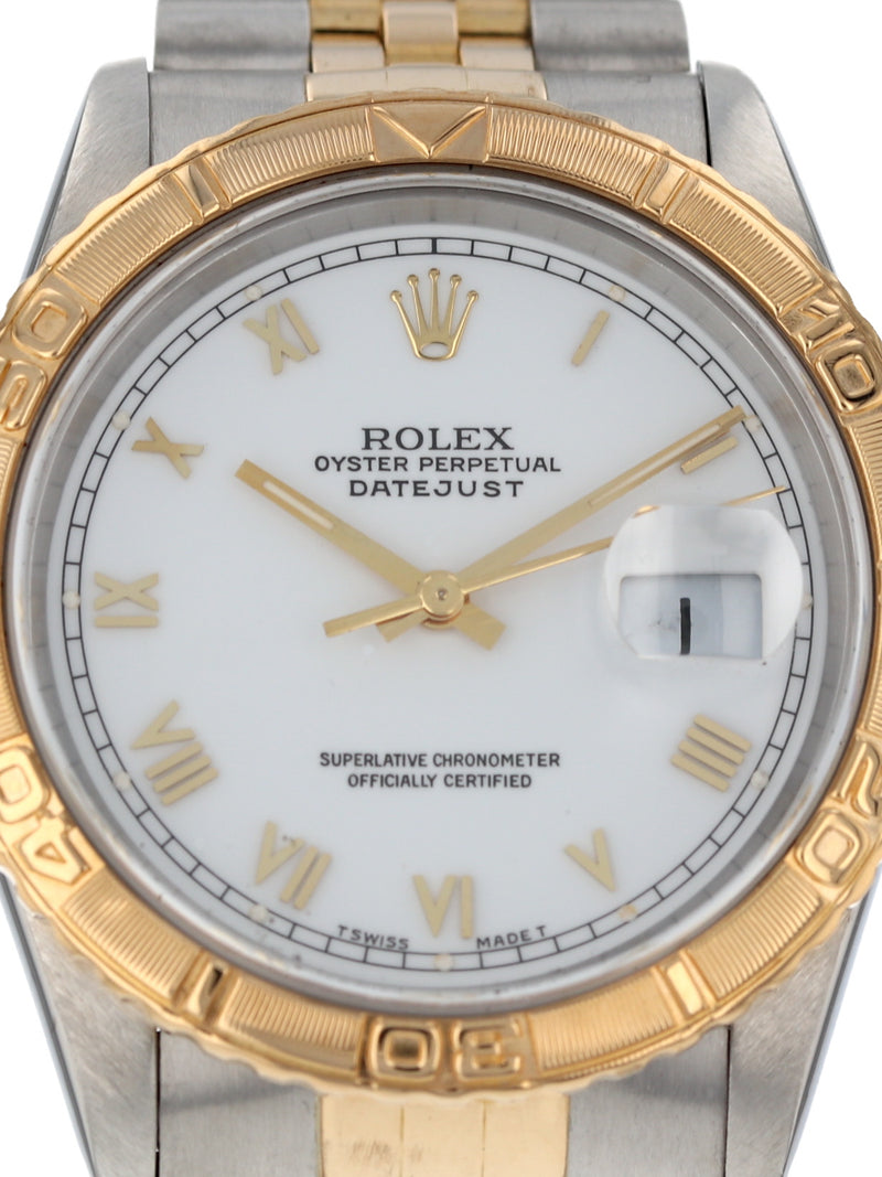 J40228: Rolex Datejust Turn-O-Graph, Ref. 16263, Box and Papers Circa 1992