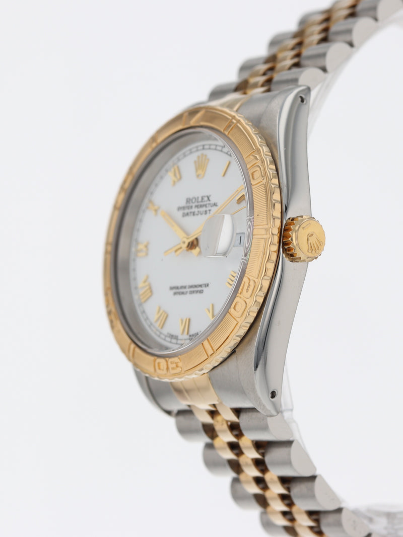 J40228: Rolex Datejust Turn-O-Graph, Ref. 16263, Box and Papers Circa 1992