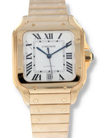 J40432: Cartier 18k Yellow Gold Large Santos, Automatic, Ref. WGSA0029, Box and 2024 Card