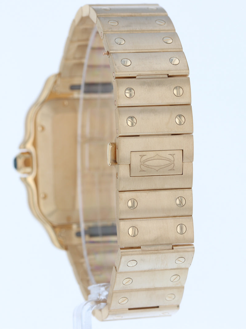 J40432: Cartier 18k Yellow Gold Large Santos, Automatic, Ref. WGSA0029, Box and 2024 Card