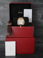 J40432: Cartier 18k Yellow Gold Large Santos, Automatic, Ref. WGSA0029, Box and 2024 Card