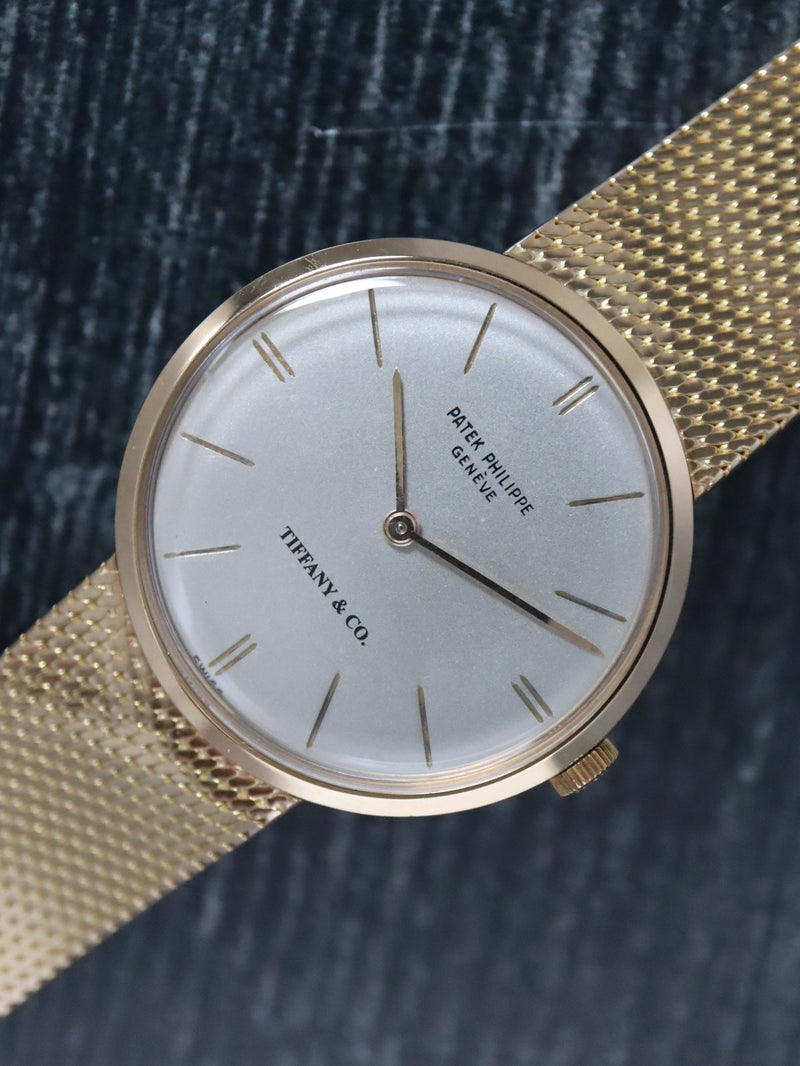 J40612: Patek Philippe 18k Vintage Calatrava, Tiffany & Co. dial, Ref. 3468/1