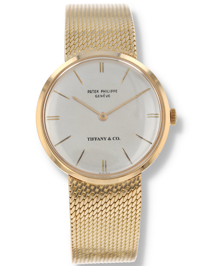 J40612: Patek Philippe 18k Vintage Calatrava, Tiffany & Co. dial, Ref. 3468/1